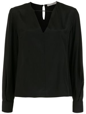 Martha Medeiros silk Cecilia blouse - Black