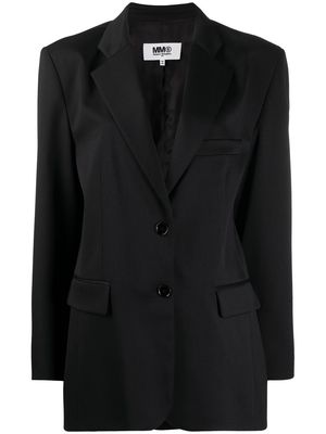 MM6 Maison Margiela single-breasted tailored blazer - Black