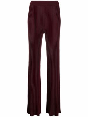 MRZ ribbed knitted trousers - Red