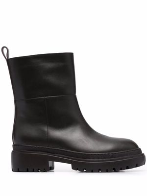 L'Autre Chose ankle leather boots - Brown