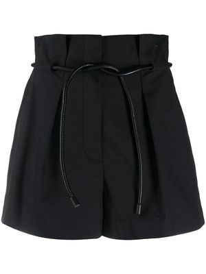 3.1 Phillip Lim paperbag-waist mini shorts - Black