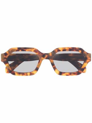 Retrosuperfuture Pooch geometric-frame sunglasses - Brown