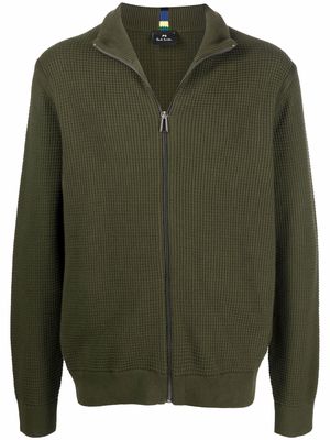PS Paul Smith knitted zip up jumper - Green