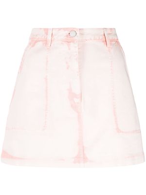 Alberta Ferretti denim mini skirt - Pink