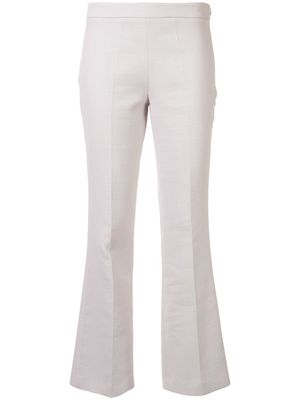 Giambattista Valli low-rise flared trousers - Grey