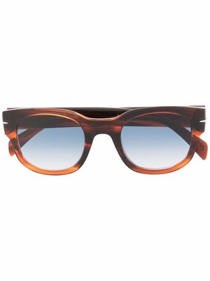 Eyewear by David Beckham tortoiseshell square-frame sunglasses - Brown
