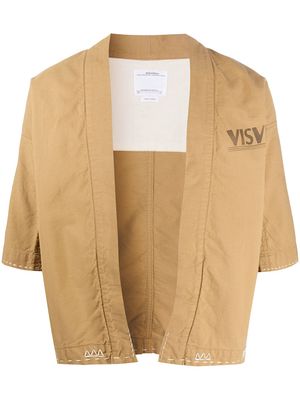 visvim stitched kimono jacket - Brown