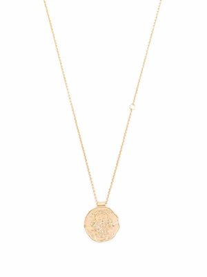Maje Gemini zodiac medallion necklace - Gold