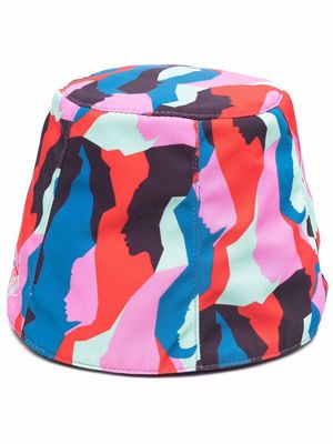 Kirin abstract-print bucket hat - Pink