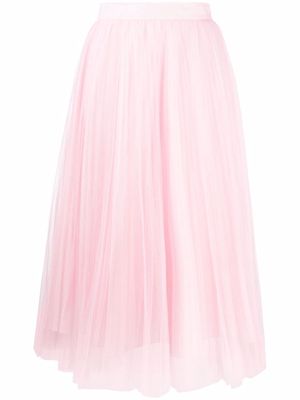 Philosophy Di Lorenzo Serafini tulle high-waisted midi skirt - Pink