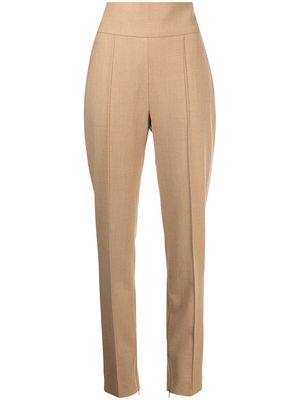 Alexandre Vauthier high-waisted trousers - Brown