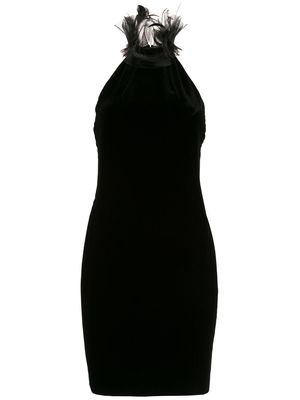 Ralph Lauren Collection ruffled halterneck dress - Black