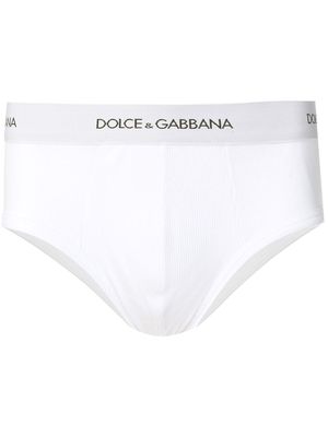 Dolce & Gabbana logo briefs - White