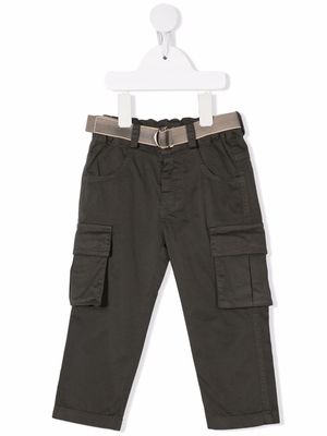 Lapin House belted cargo trousers - Green