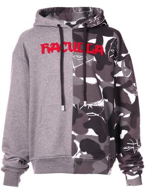 Haculla split camouflage hoodie - Grey