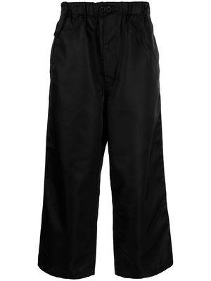 Y-3 buckle-detail straight trousers - Black