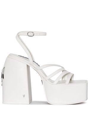 NAKED WOLFE Jada platform sandals - White