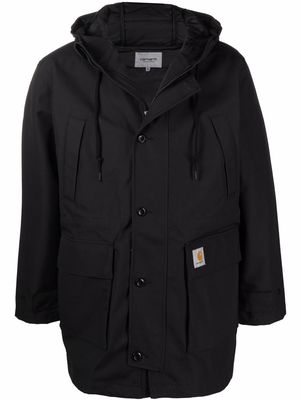 Carhartt WIP hooded button-up coat - Black