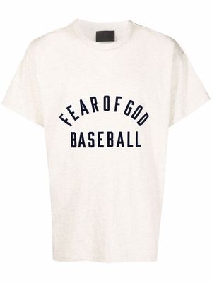 Fear Of God slogan print T-shirt - Neutrals