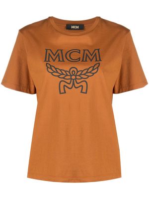 MCM logo-print cotton T-shirt - Brown