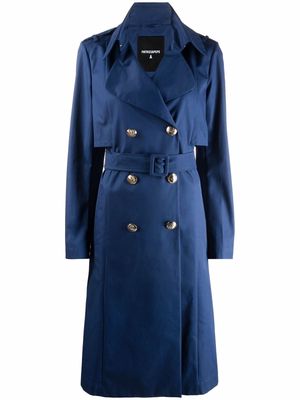 Patrizia Pepe double-breasted trench coat - Blue