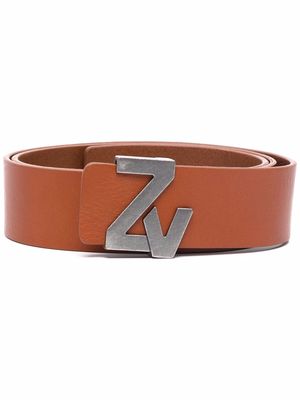 Zadig&Voltaire logo-buckle belt - Brown