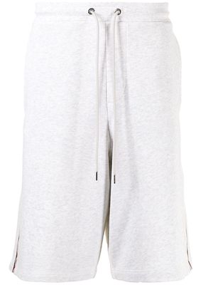 Moncler side-stripe track shorts - Grey