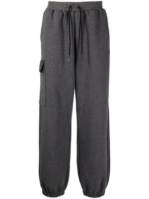 izzue pocket-detail cotton track pants - Grey