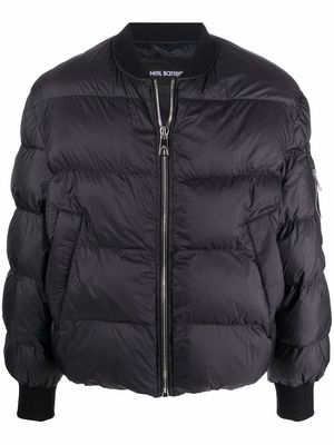 Neil Barrett zipped padded jacket - Black