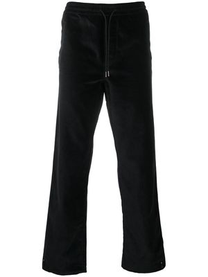 Maharishi velvet-effect track trousers - Black
