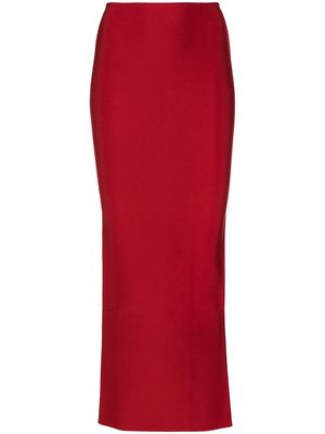 Herve L. Leroux high-waisted maxi skirt - Red