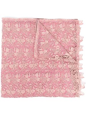A.N.G.E.L.O. Vintage Cult 1990s lace-overlay scarf - Pink