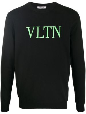 Valentino VLTN intarsia jumper - Black