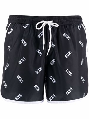 Gcds logo-print swim shorts - Black