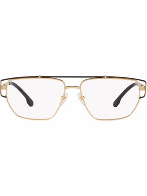 Versace Eyewear rectangle frame glasses - White