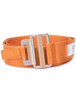 Heron Preston Tape logo patch detail belt - Orange