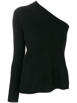 Cashmere In Love cashmere Tisa open shoulder top - Black