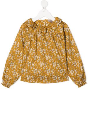 Emile Et Ida floral print blouse - Yellow