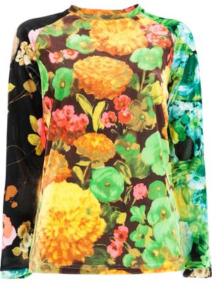 Richard Quinn floral fitted top - Multicolour