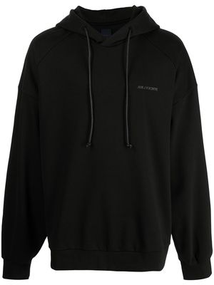 Juun.J graphic-print hoodie - Black