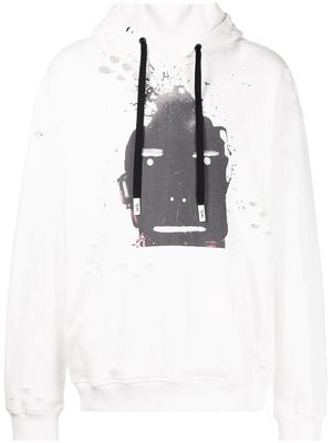 Haculla Blowing Up Growing Up cotton hoodie - White