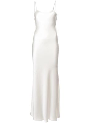 VOZ liquid slip dress - White