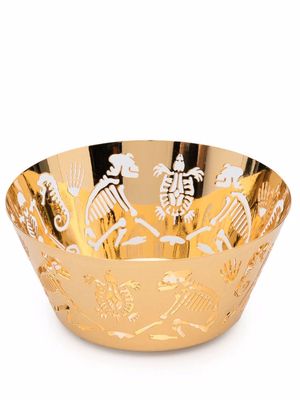 Ghidini 1961 polished skeleton-detail bowl - Gold