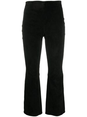 Theory flared cropped trousers - Black