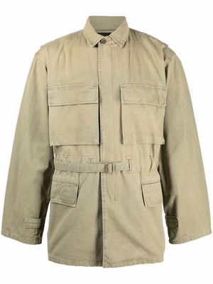Fear Of God belted army jacket - Green