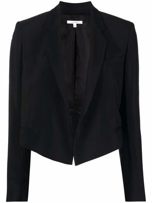 Nensi Dojaka cropped tuxedo blazer jacket - Black