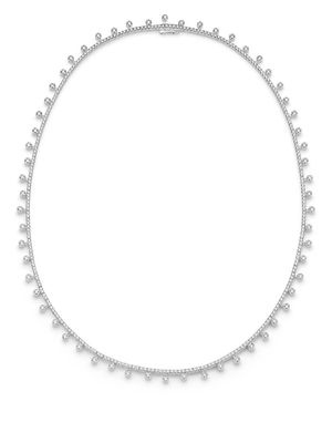 De Beers Jewellers 18kt white gold diamond Dewdrop necklace - Silver