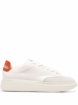 BOSS x Russel Athletic lace-up faux-leather sneakers - White