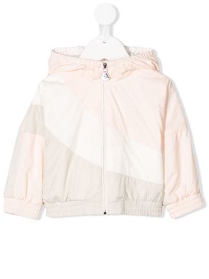 Moncler Enfant colour block hooded jacket - Pink
