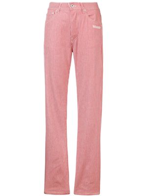 Off-White striped jeans - Red